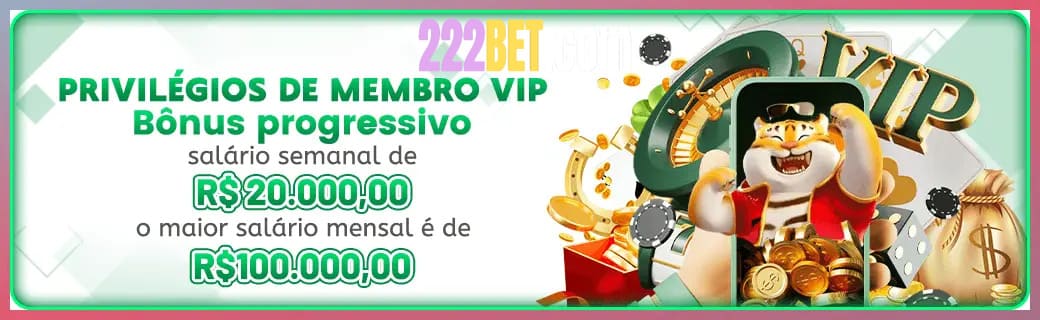 222BET bônus — cashback 15 por cento e níveis VIP